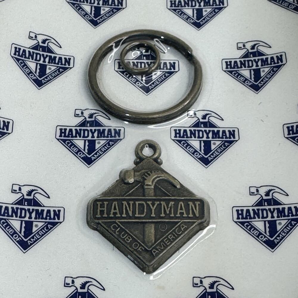Handyman Club Of America Small Zipper Pull Keychain Pendant Hammer Membership